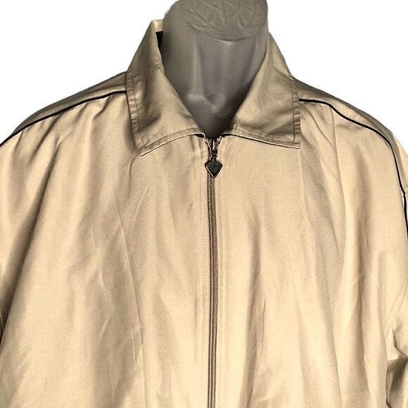 Callaway Men's Waterproof Full Zip Softshell Golf Windbreaker Jacket Beige XL - Picture 3 of 11